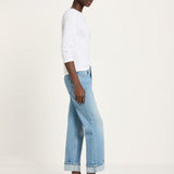 LANIUS Jeans with Turn-Up (GOTS) in light blue denim – organic cotton, 99things.ch