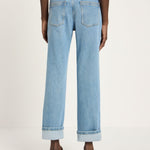 LANIUS Jeans with Turn-Up (GOTS) in light blue denim – organic cotton, 99things.ch