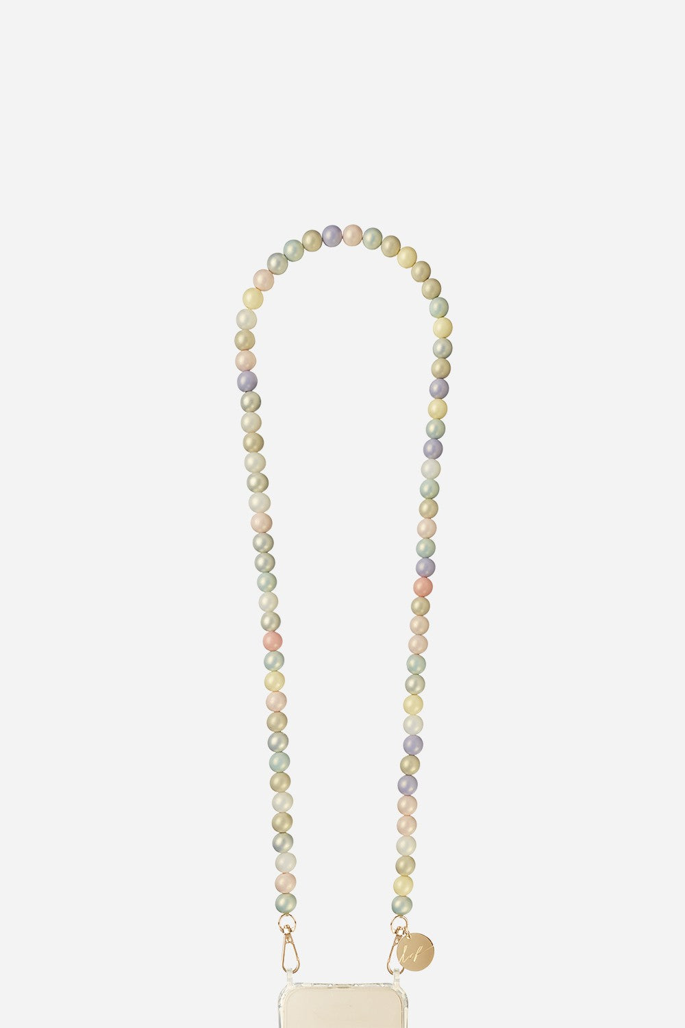 Ilana Iridescent Beaded Phone Chain - Pastel