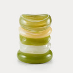 Luv AJ Formentera Bangle Set in green