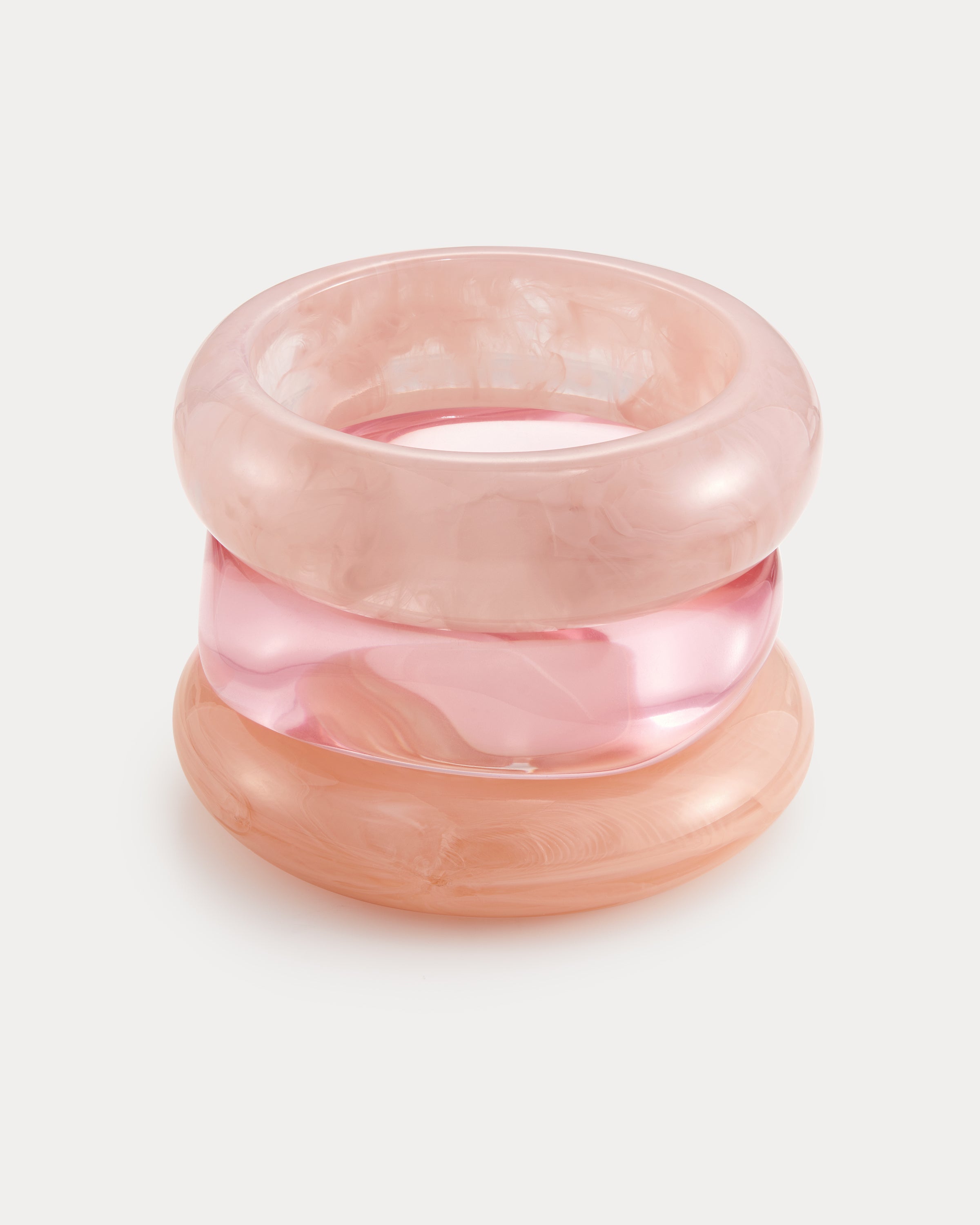Luv AJ Formentera Bangle Set in pink