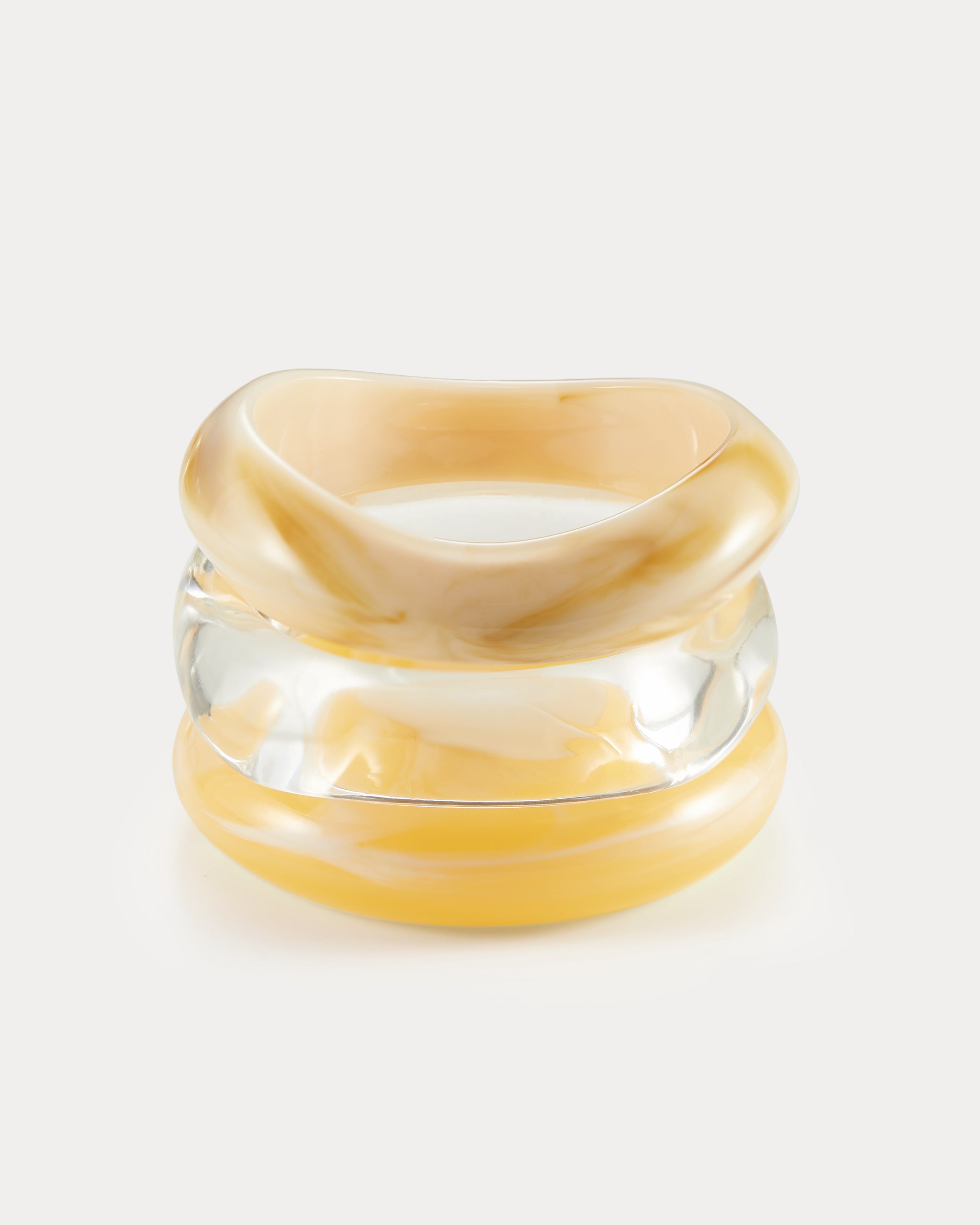 Luv AJ Formentera Bangle Set in yellow