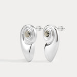 Luv AJ Palma Shell Studs in silver