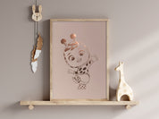 Lady Cry babies by Arteonn Letterpress Displayed in Home Setting