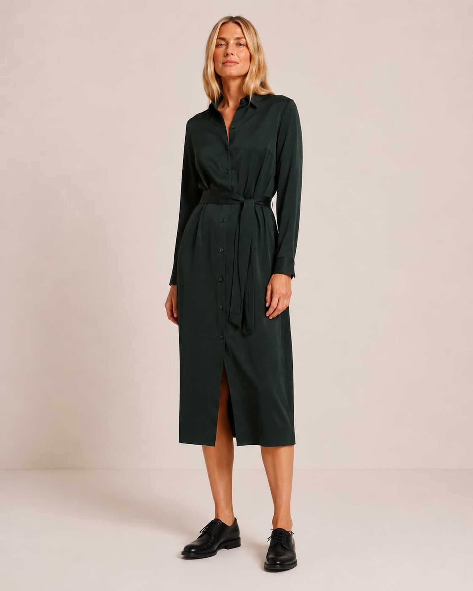 Lanius-Forest-Green-Shirt-Dress-style.jpg
