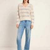 Striped Alpaca-Blend Sweater — Multicolour