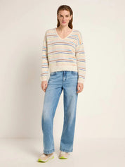Striped Alpaca-Blend Sweater — Multicolour