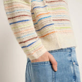 Striped Alpaca-Blend Sweater — Multicolour