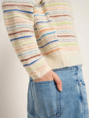 Striped Alpaca-Blend Sweater — Multicolour