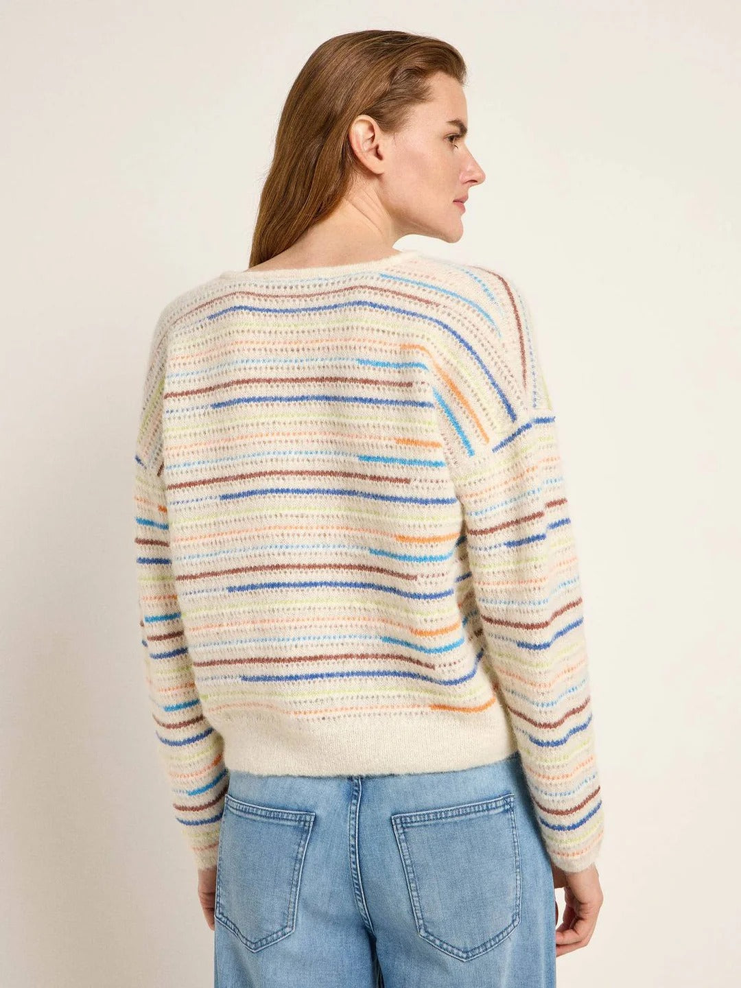 Striped Alpaca-Blend Sweater — Multicolour