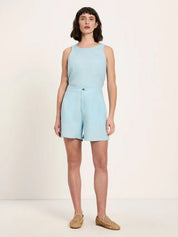 Organic Linen Shorts ✦ Sky Blue