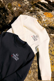 Vicoire Marineblaues Sweatshirt