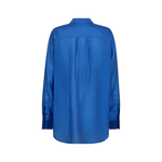 Blue oversized MMDanika shirt by MOS MOSH with relaxed fit.