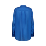 Blue oversized MMDanika shirt by MOS MOSH with relaxed fit.