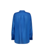 Blue oversized MMDanika shirt by MOS MOSH with relaxed fit.