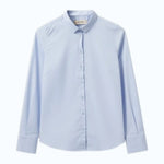 Light blue button-up shirt MMTilda with classic collar on a white background