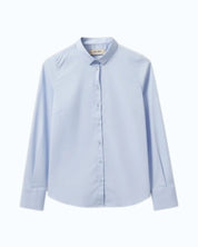 Light blue button-up shirt MMTilda with classic collar on a white background