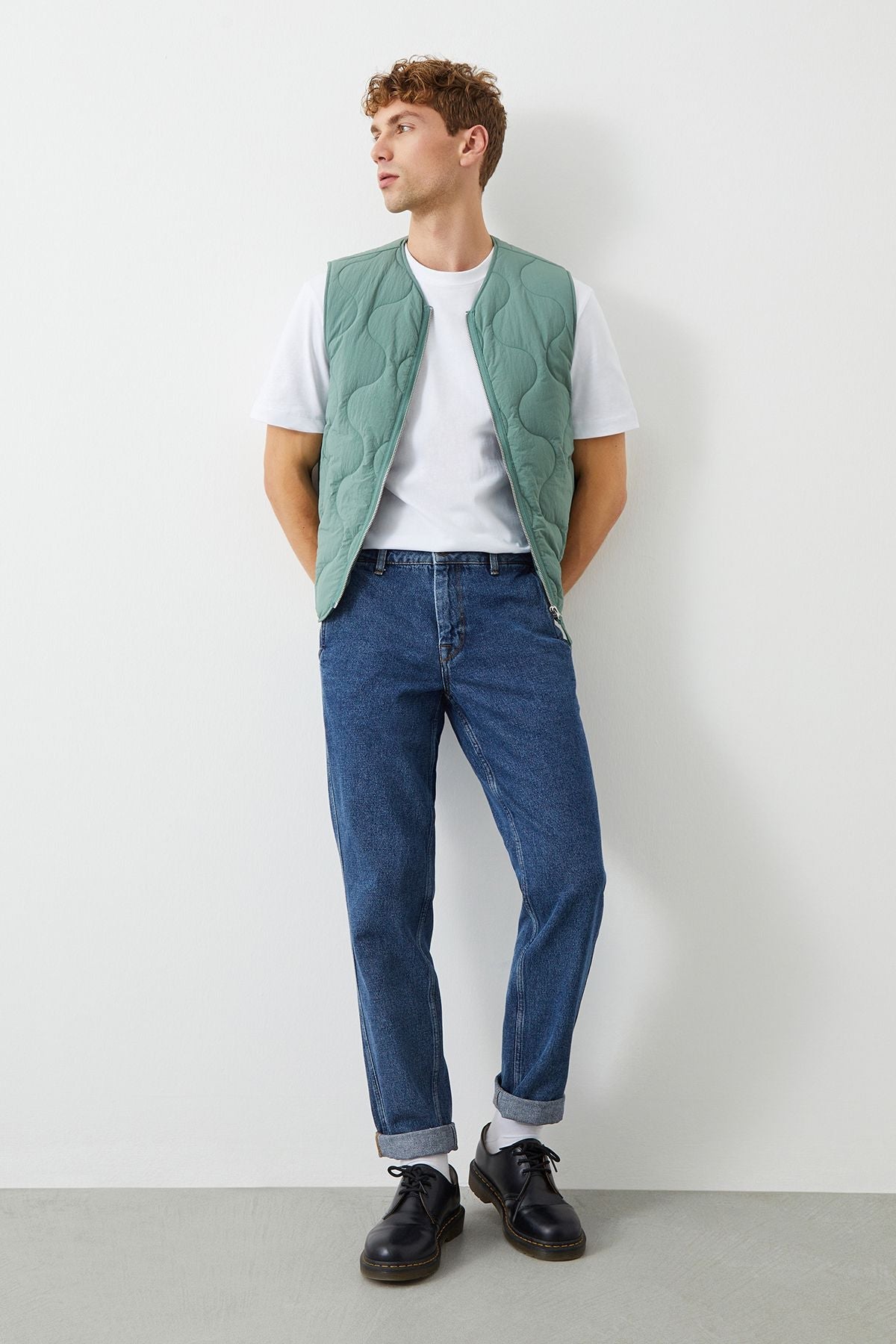 Vin Carrot Fit Vintage Wash Organic Fabric Men's Jeans