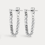 Luv AJ Ballier Chain Studs in silver