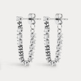 Luv AJ Ballier Chain Studs in silver