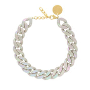 VANESSA BARONI -Flat Chain Necklace | Jade Marble