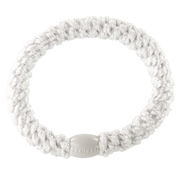 Kknekki White Glitter Hair Elastic