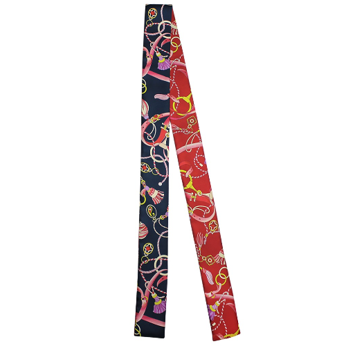Silk Twilly “Le Manège – Carousel” – Blue / Red Product vendor
