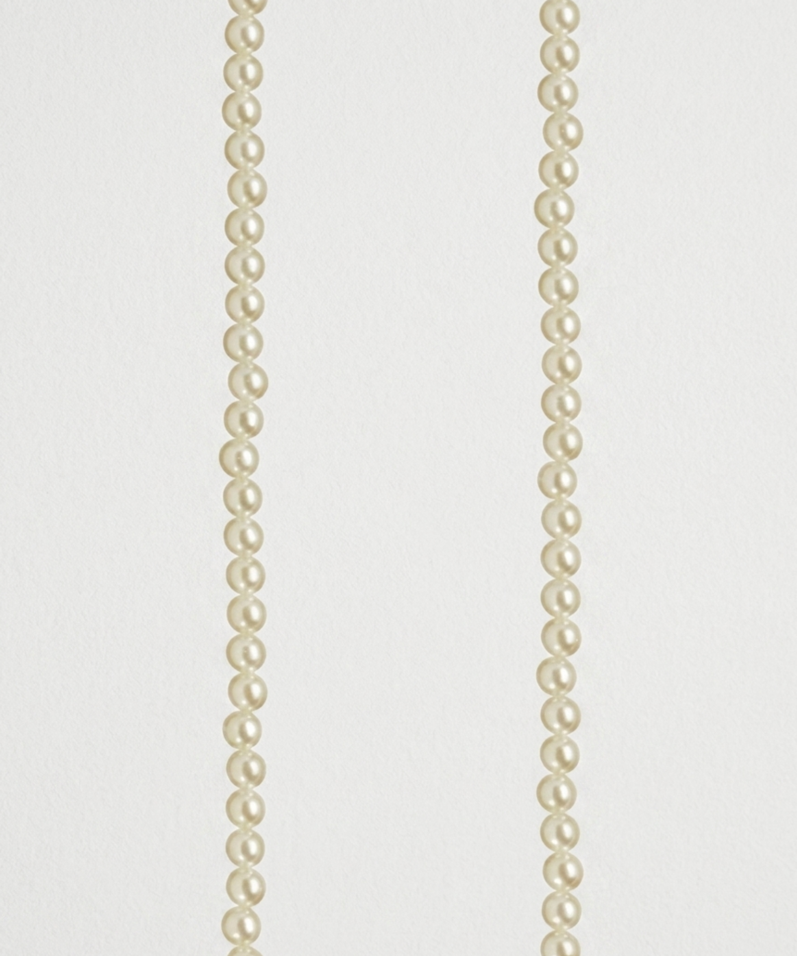 Agathe White Beaded Phone Chain 120cm stylish hands-free smartphone accessory with elegant white beads