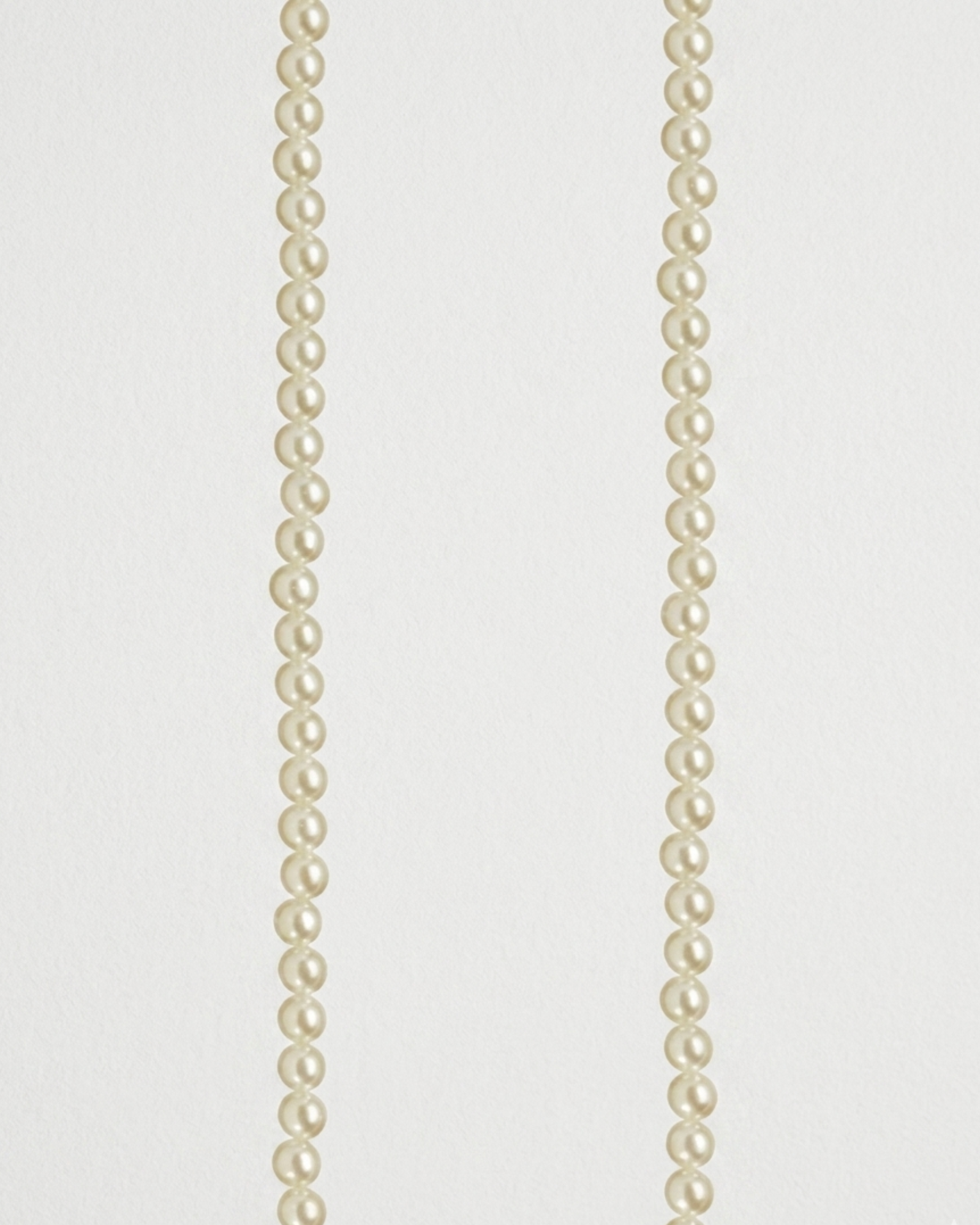 Agathe White Beaded Phone Chain 120cm stylish hands-free smartphone accessory with elegant white beads