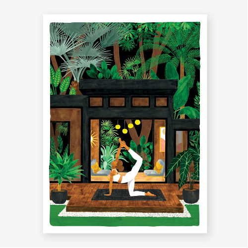 All the Ways to Say "Yoga Terrace" Poster