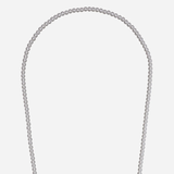 Amalya White Beaded Phone Chain 120cm elegant crossbody smartphone accessory with white decorative beads