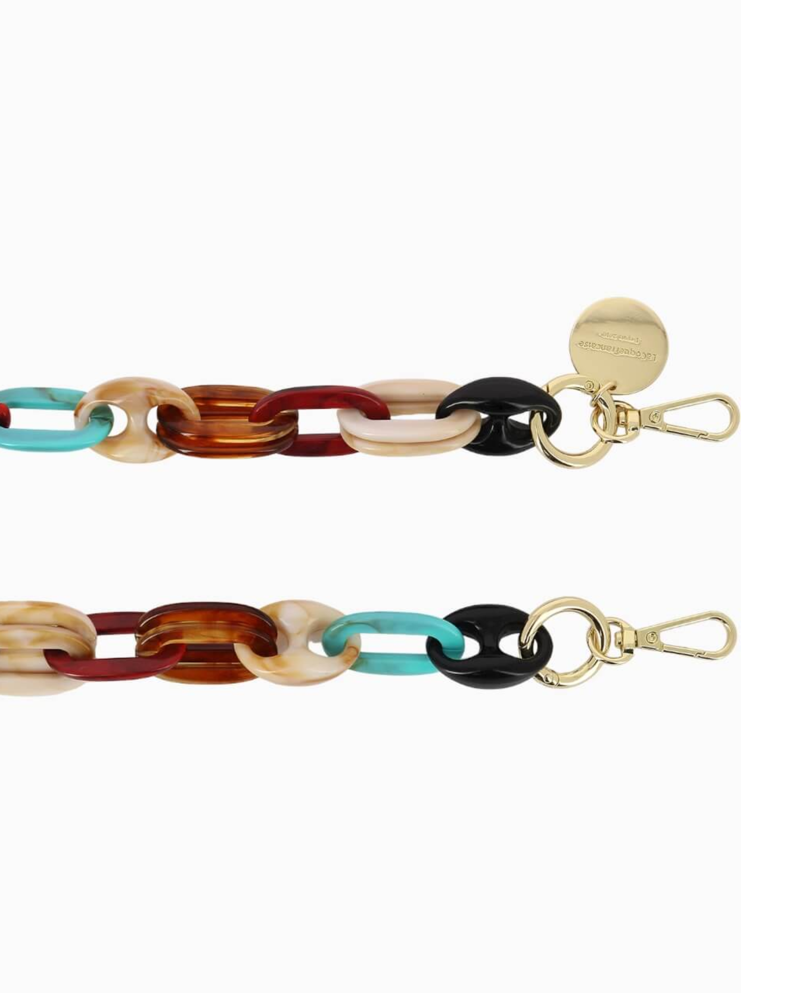 Amber Multicolor Resin Phone Chain 120cm colorful crossbody smartphone accessory with resin links