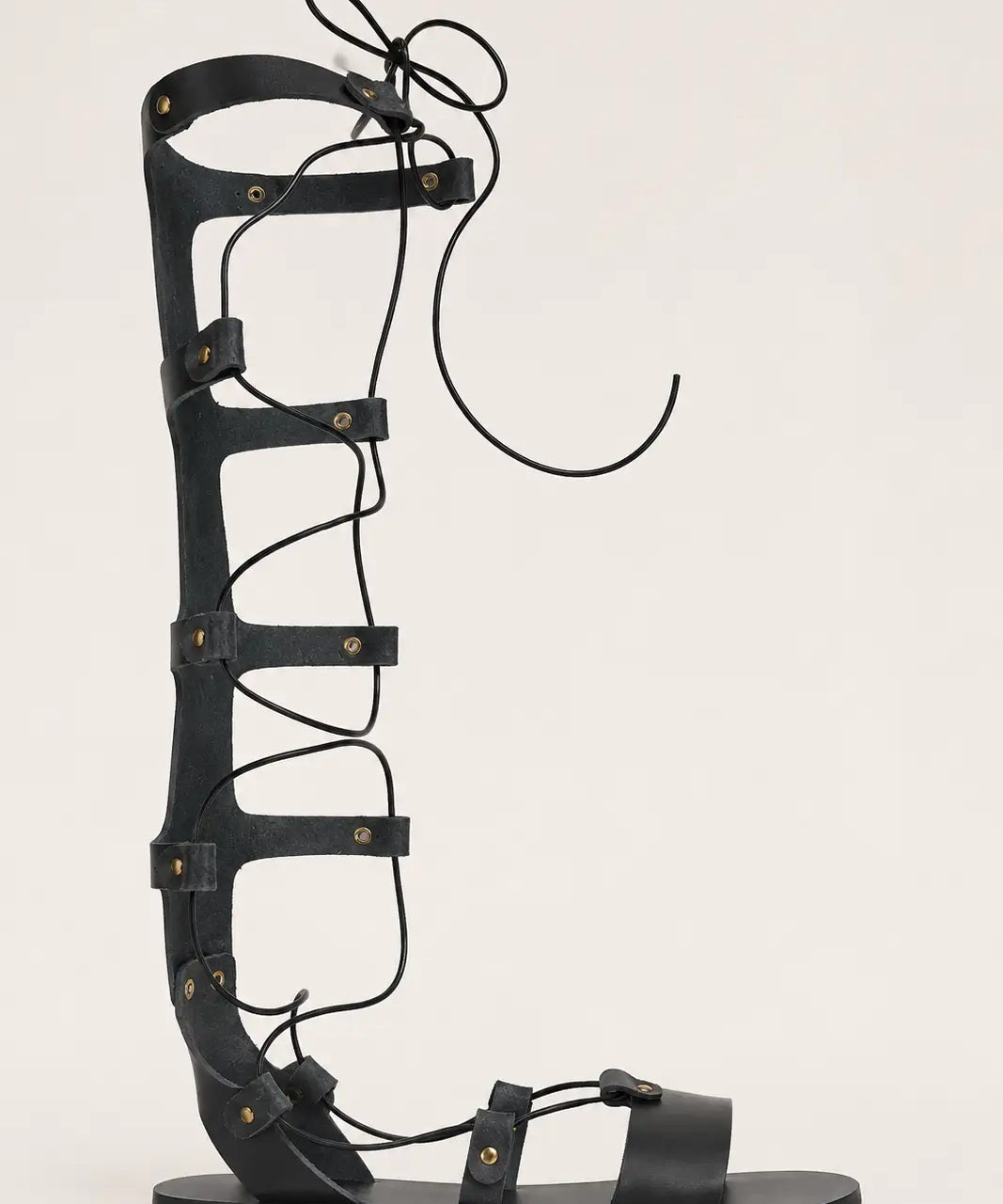 Thebes Lace-up Calf Air Sandals - Ancient Greek Sandals
