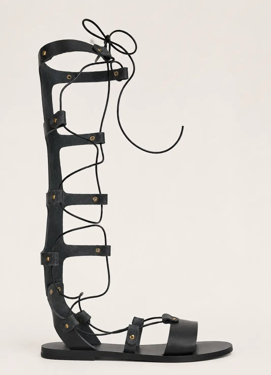 Thebes Lace-up Calf Air Sandals - Ancient Greek Sandals