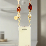 Andy Resin Link Phone Chain in Caramel Mix stylish smartphone accessory with premium resin chain links