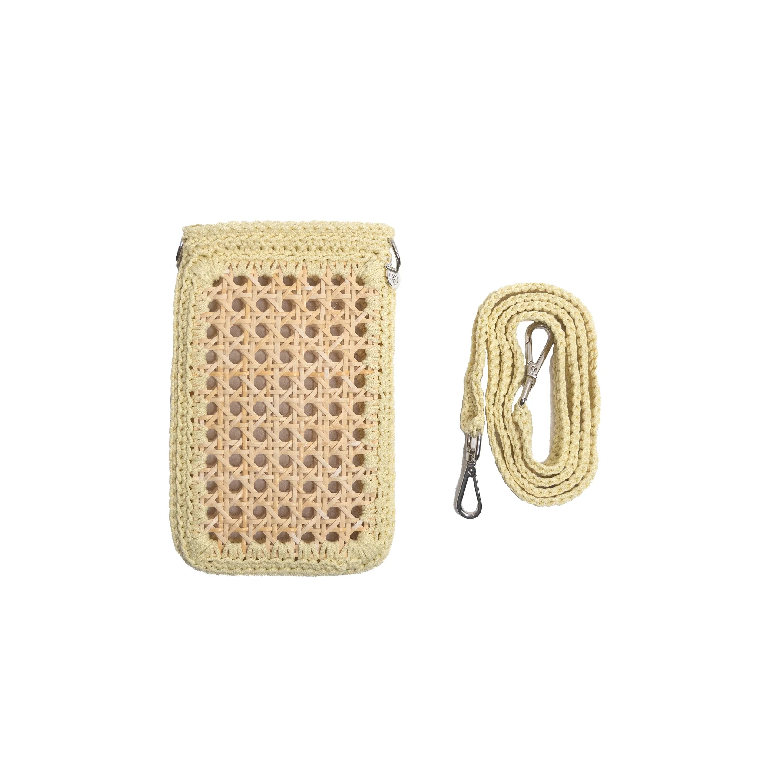 Atelier Bagatelle Dolce Vita Phone Holder in yellow, product photo – 99things.ch