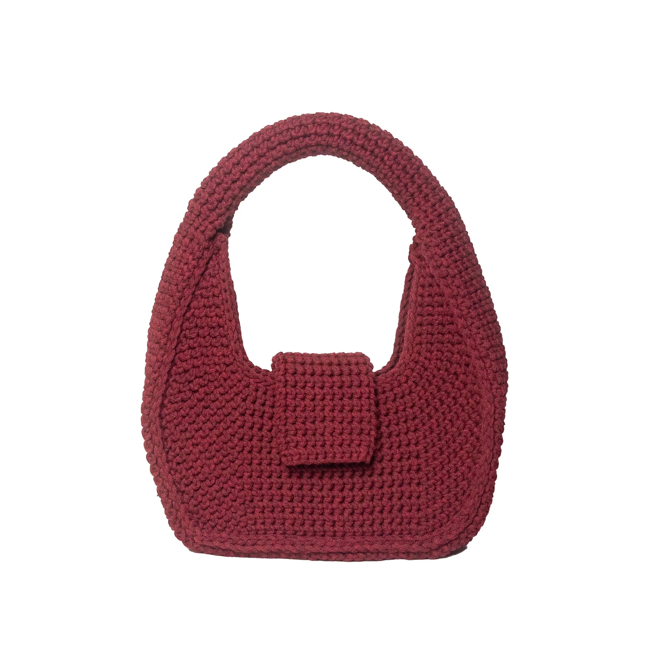 Atelier Bagatelle Graphique Bag in bordeaux, product view – 99things.ch