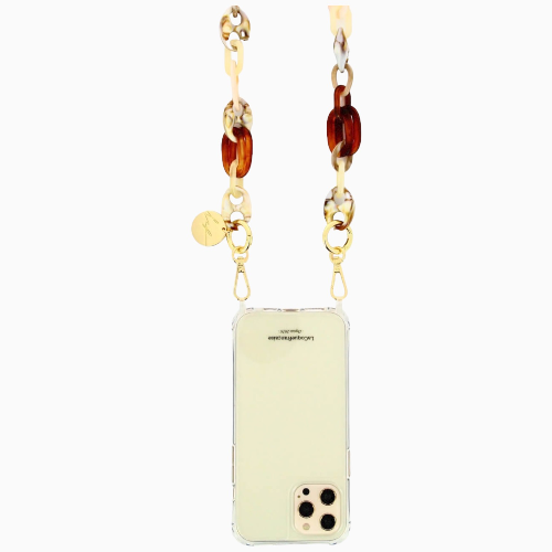 Andy Resin Link Phone Chain | Caramel Mix
