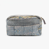 Cofur Trousse de toilette en soie – Bleu gris