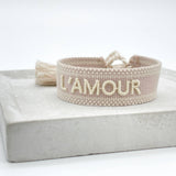 L'AMOUR Statement Woven Bracelet