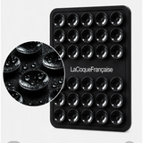 Black Silicone Phone Grip anti slip mobile accessory for secure smartphone handling