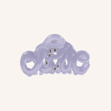 Bon Dep Love Swarovski Crystal Hair Claw 5cm – Lavender – front view