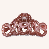 Bon Dep Love Swarovski Crystal Hair Claw 8cm – Chestnut