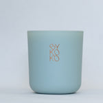 BYKOKO Amalfi Coast scented candle in matt sea-green glass