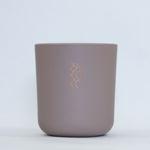 BYKOKO Noble Leather scented candle in matt taupe glass