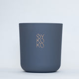 BYKOKO Velvet Santal scented candle in matt anthracite-grey glass