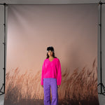 Carmen V-Neck Jumper – Pink Panther – view 2