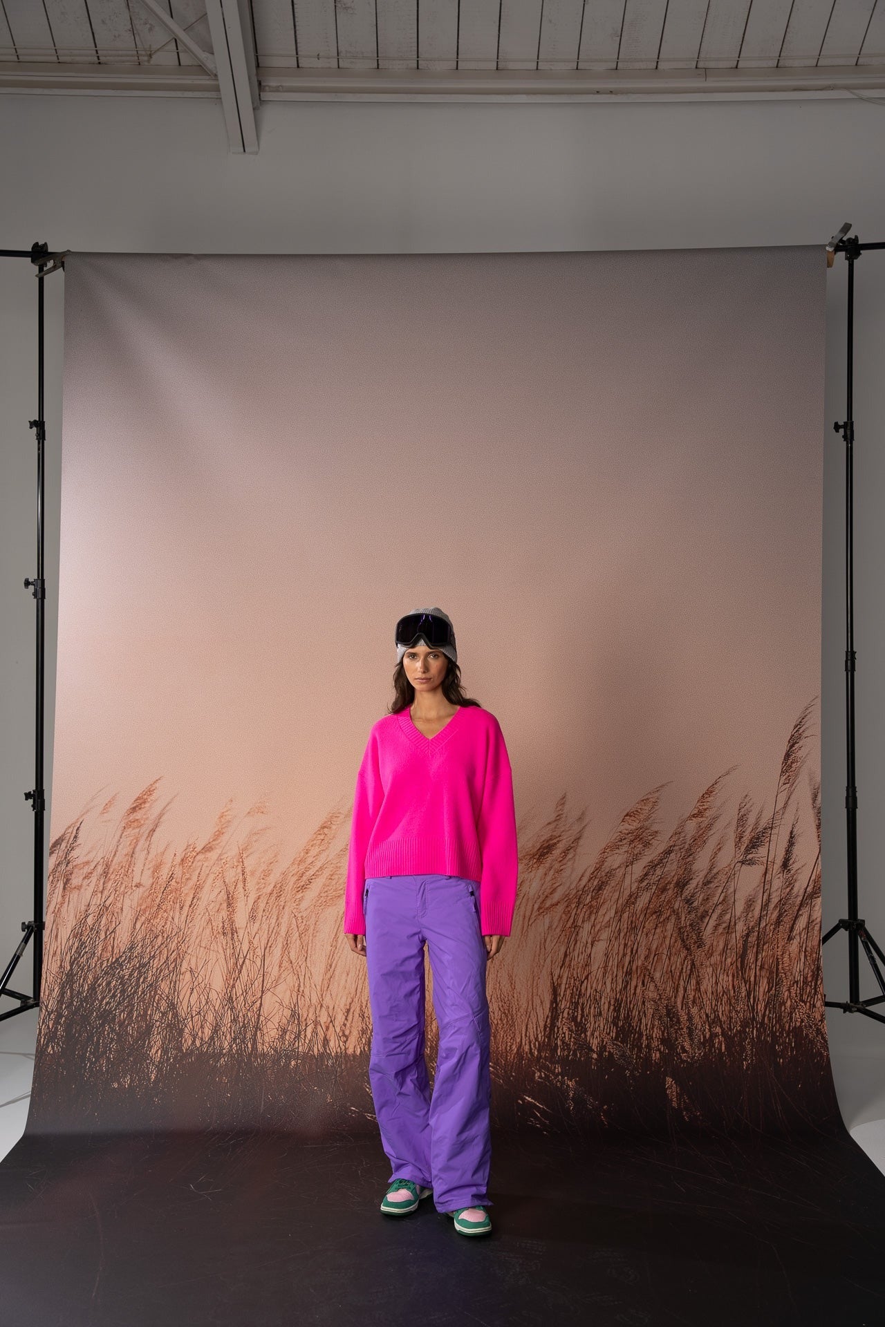 Carmen V-Neck Jumper – Pink Panther – view 2