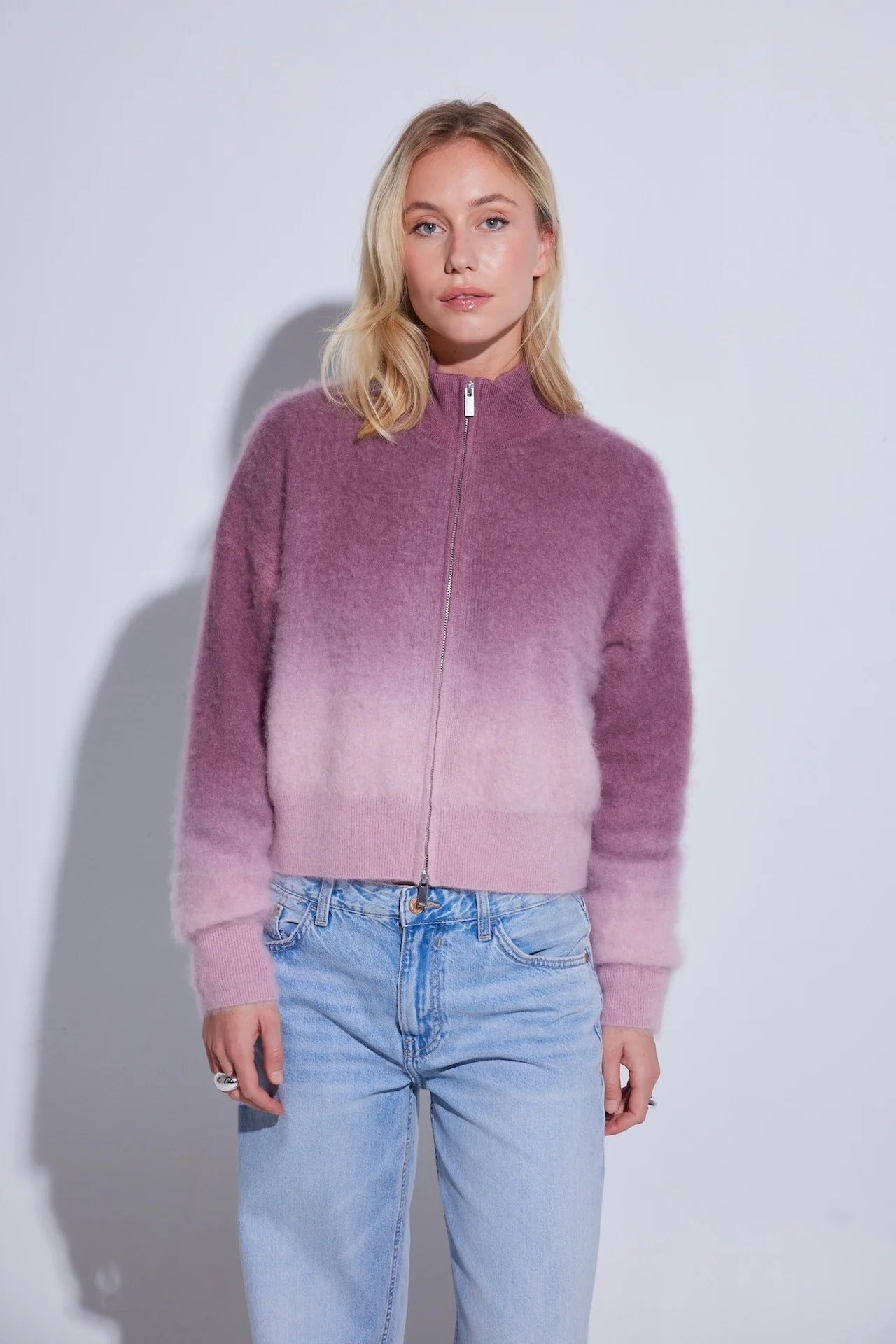 Dip Toto Zip Jacket – Merlot Mist – front view