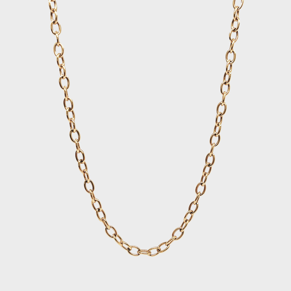 Coluri thin charm chain in gold